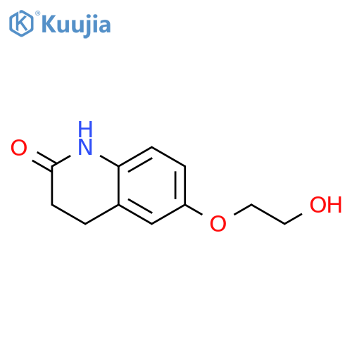 6-(2-hydroxyethoxy)-1,2,3,4-tetrahydroquinolin-2-one structure