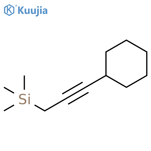 Silane, (3-cyclohexyl-2-propynyl)trimethyl- structure