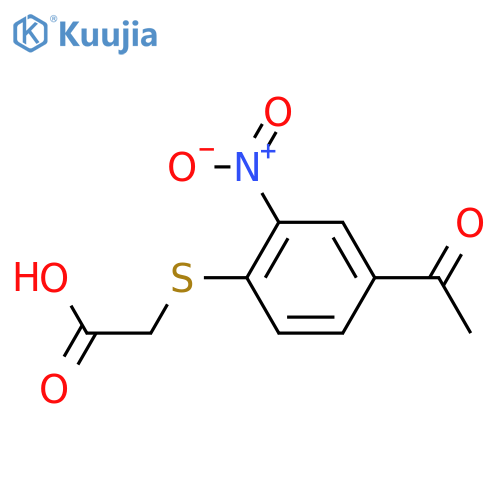 ACETIC ACID, [(4-ACETYL-2-NITROPHENYL)THIO]- structure