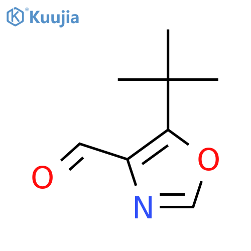 5-Tert-butyloxazole-4-carboxaldehyde structure