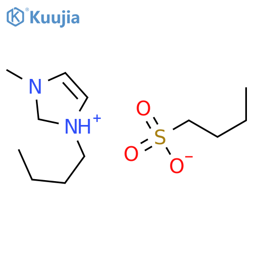 1H-Imidazolium, 1-butyl-3-methyl-, 1-butanesulfonate structure