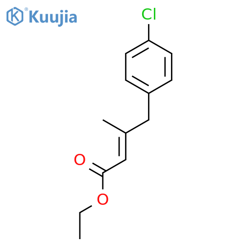 2-Butenoic acid, 4-(4-chlorophenyl)-3-methyl-, ethyl ester structure