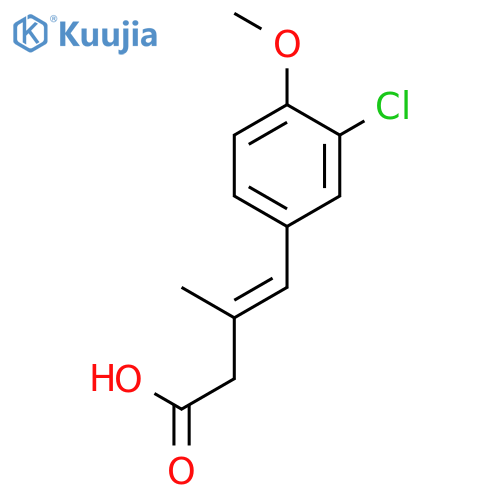 3-Butenoic acid, 4-(3-chloro-4-methoxyphenyl)-3-methyl- structure