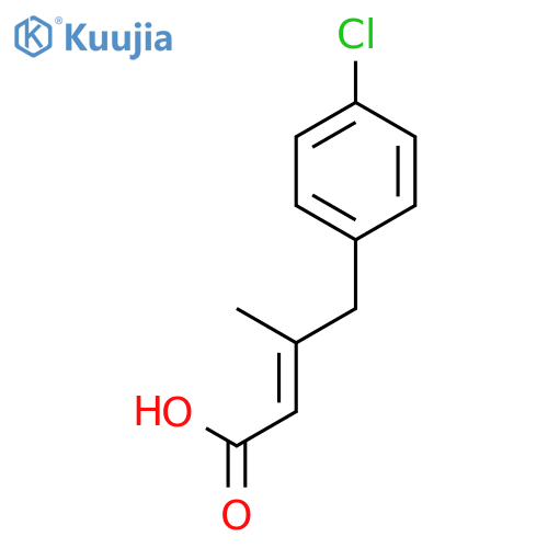 2-BUTENOIC ACID, 4-(4-CHLOROPHENYL)-3-METHYL- structure
