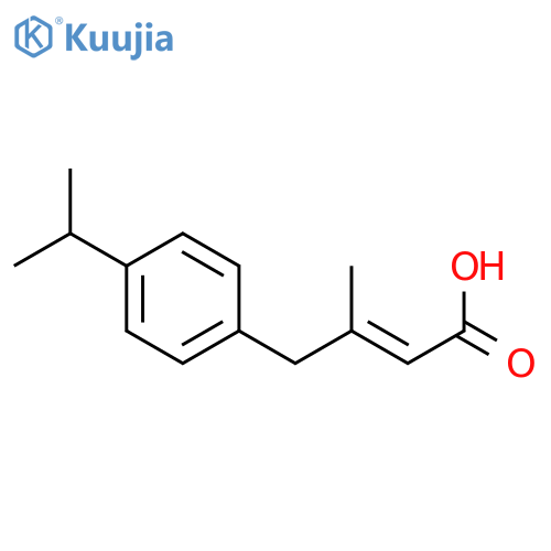 2-BUTENOIC ACID, 3-METHYL-4-[4-(1-METHYLETHYL)PHENYL]- structure