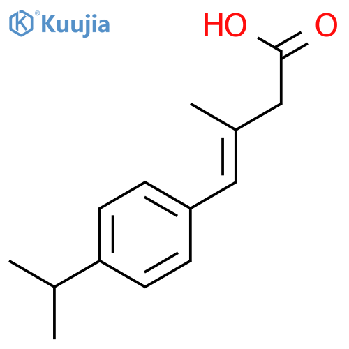 3-Butenoic acid, 3-methyl-4-[4-(1-methylethyl)phenyl]- structure