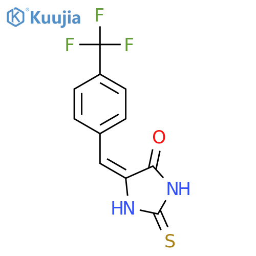 4-Imidazolidinone, 2-thioxo-5-[[4-(trifluoromethyl)phenyl]methylene]- structure