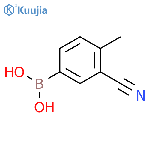 3-Cyano-4-methylphenylboronic acid structure