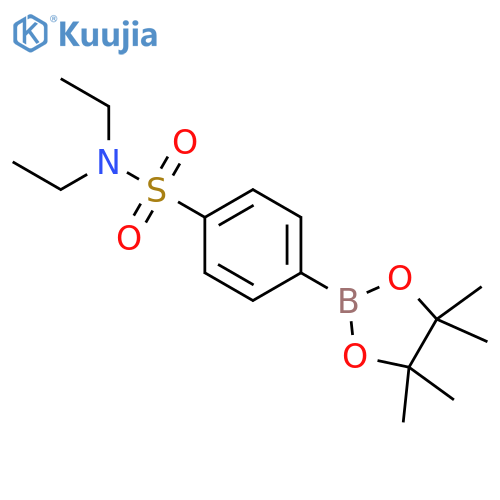 N,N-Diethyl-4-(tetramethyl-1,3,2-dioxaborolan-2-yl)benzene-1-sulfonamide structure