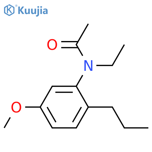 Acetamide, N-ethyl-N-(5-methoxy-2-propylphenyl)- structure