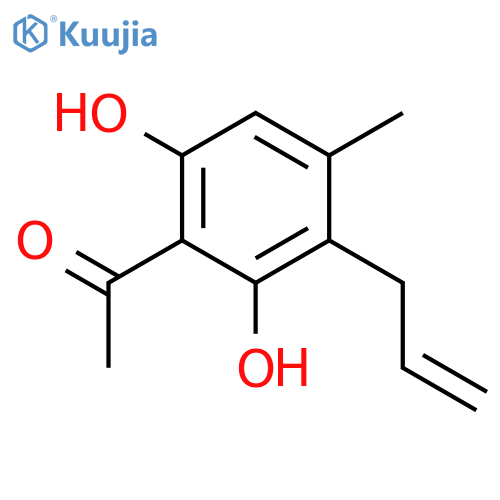 Ethanone, 1-[2,6-dihydroxy-4-methyl-3-(2-propenyl)phenyl]- structure