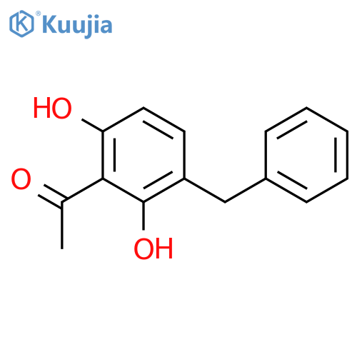 Ethanone, 1-[2,6-dihydroxy-3-(phenylmethyl)phenyl]- structure