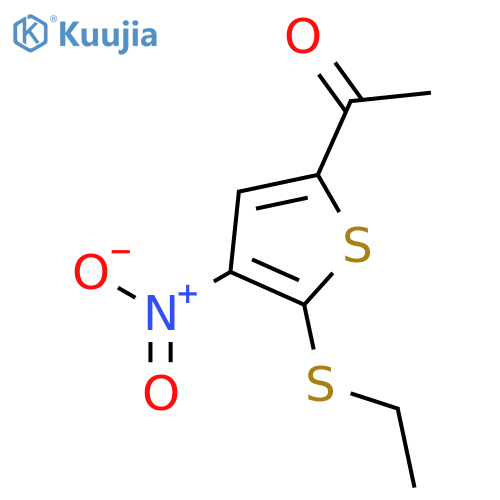 ETHANONE, 1-[5-(ETHYLTHIO)-4-NITRO-2-THIENYL]- structure