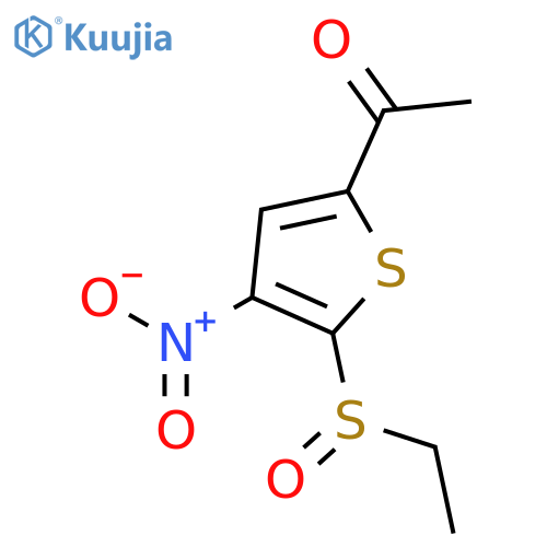 ETHANONE, 1-[5-(ETHYLSULFINYL)-4-NITRO-2-THIENYL]- structure
