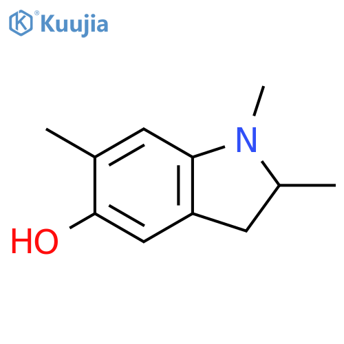 2,3-dihydro-1,2,6-trimethyl-1H-Indol-5-ol structure
