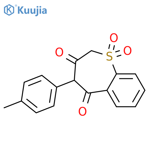1-BENZOTHIEPIN-3,5(2H,4H)-DIONE, 4-(4-METHYLPHENYL)-, 1,1-DIOXIDE structure