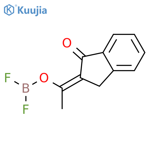 1H-Inden-1-one, 2-[1-[(difluoroboryl)oxy]ethylidene]-2,3-dihydro- structure