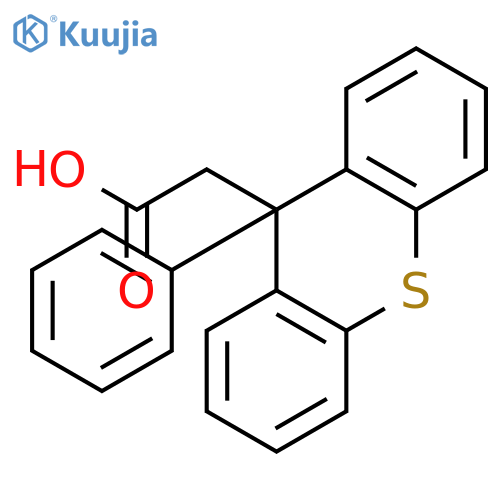 9H-Thioxanthene-9-acetic acid, 9-phenyl- structure