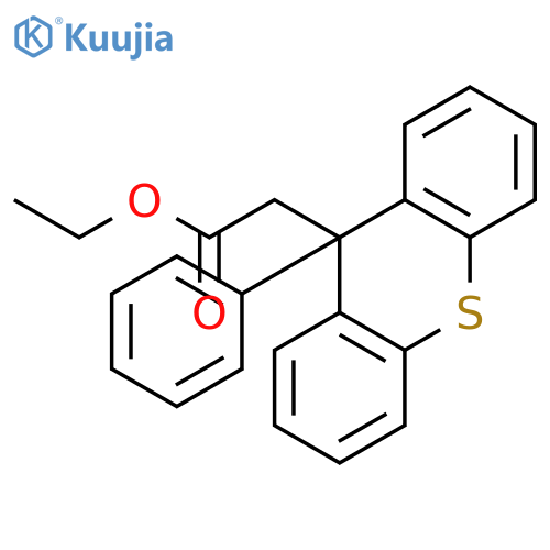 9H-THIOXANTHENE-9-ACETIC ACID, 9-PHENYL-, ETHYL ESTER structure