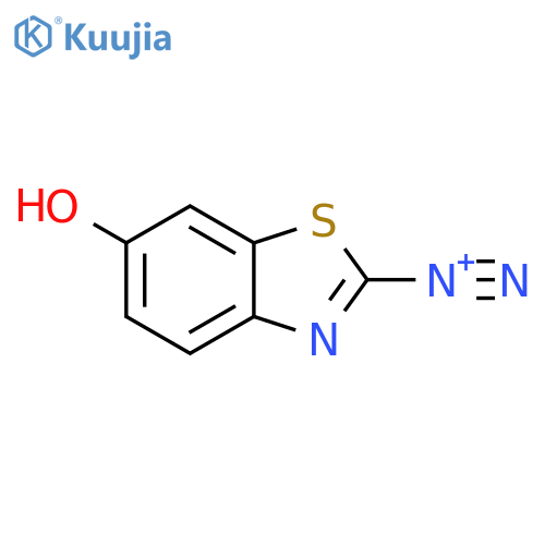 6-Hydroxy-2-benzothiazolediazonium structure