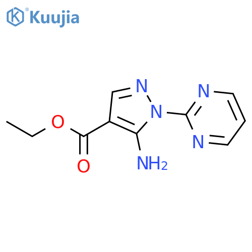 Ethyl 5-amino-1-(pyrimidin-2-yl)-1H-pyrazole-4-carboxylate structure