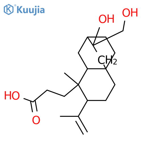 16,17-Dihydroxy-3,4-seco-4(18)-atisen-3-oic acid; (ent-16β)-form structure