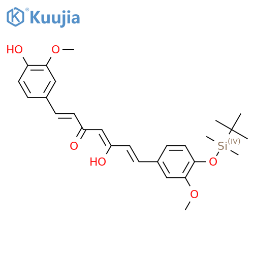 O-tert-Butyl-dimethylsilyl Curcumin structure