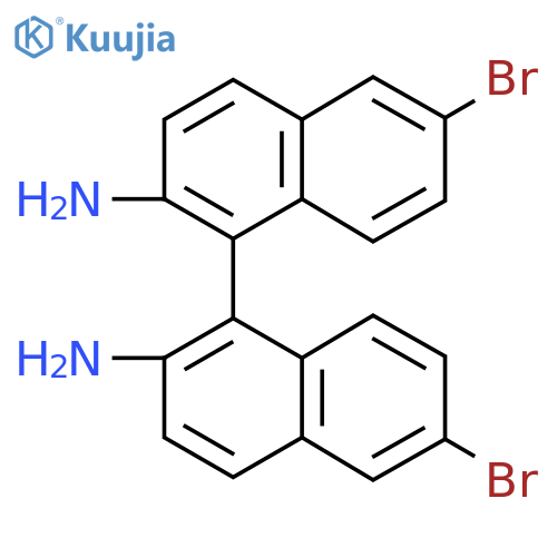 6,6'-Dibromo-1,1'-binaphthyl-2,2'-diamine structure
