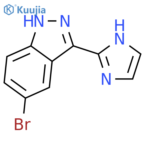 5-Bromo-3-(1H-imidazol-2-yl)-1H-indazole structure