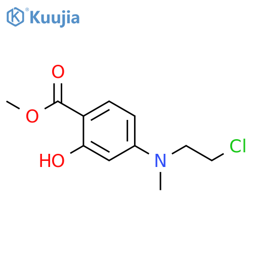 Benzoic acid,4-[(2-chloroethyl)methylamino]-2-hydroxy-, methyl ester structure