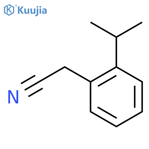 2-2-(propan-2-yl)phenylacetonitrile structure