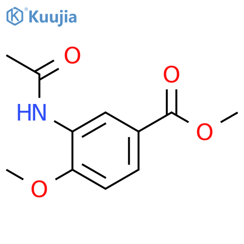 methyl 3-acetamido-4-methoxybenzoate structure