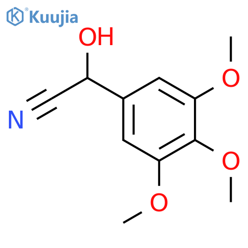 Benzeneacetonitrile, a-hydroxy-3,4,5-trimethoxy- structure