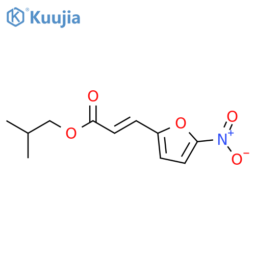 2-methylpropyl 3-(5-nitrofuran-2-yl)prop-2-enoate structure