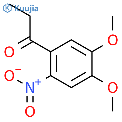 1-PROPANONE, 1-(4,5-DIMETHOXY-2-NITROPHENYL)- structure