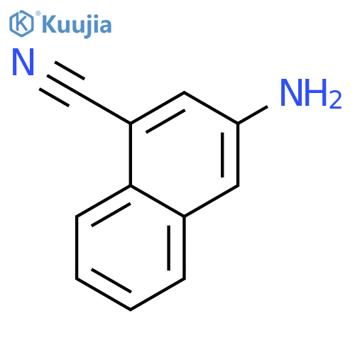 1-Naphthalenecarbonitrile,3-amino- structure