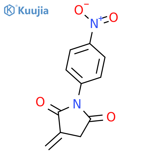 2,5-Pyrrolidinedione, 3-methylene-1-(4-nitrophenyl)- structure