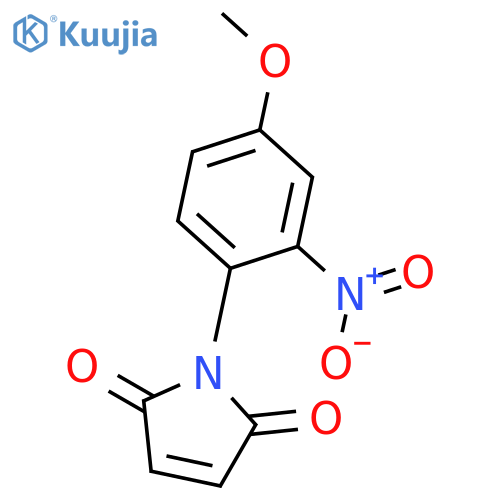 1-(4-methoxy-2-nitrophenyl)-2,5-dihydro-1H-pyrrole-2,5-dione structure