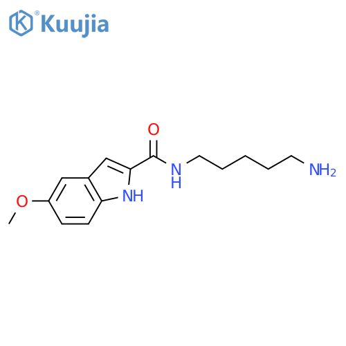 1H-Indole-2-carboxamide, N-(5-aminopentyl)-5-methoxy- structure