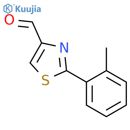 2-(2-methylphenyl)-1,3-thiazole-4-carbaldehyde structure