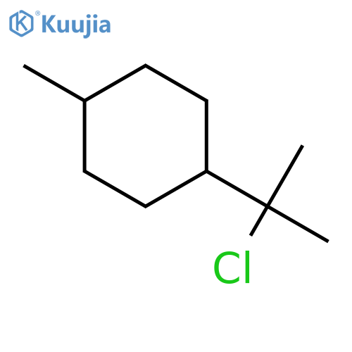 1-(2-chloropropan-2-yl)-4-methylcyclohexane structure
