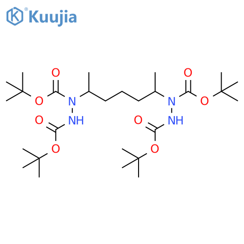 1,2-Hydrazinedicarboxylic acid, 1,1'-(1,5-dimethyl-1,5-pentanediyl)bis-,tetrakis(1,1-dimethylethyl) ester structure