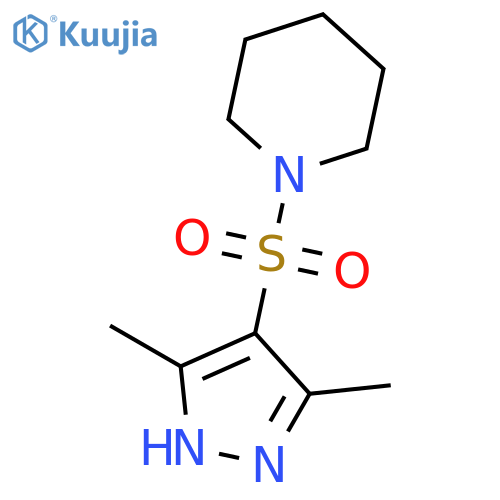 1-[(3,5-dimethyl-1H-pyrazol-4-yl)sulfonyl]piperidine structure