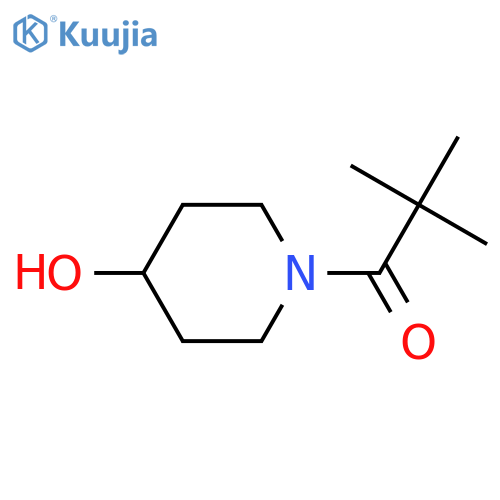 4-Piperidinol, 1-(2,2-dimethyl-1-oxopropyl)- (9CI) structure
