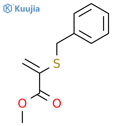 2-PROPENOIC ACID, 2-[(PHENYLMETHYL)THIO]-, METHYL ESTER structure