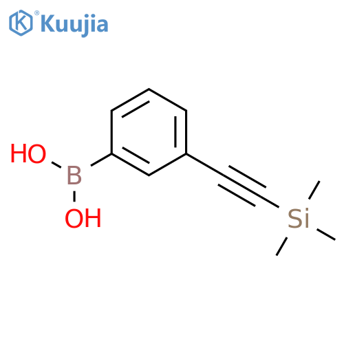{3-2-(trimethylsilyl)ethynylphenyl}boronic acid structure