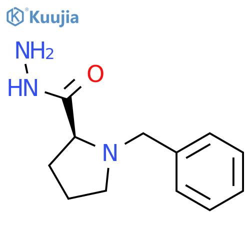 L-Proline, 1-(phenylmethyl)-, hydrazide structure