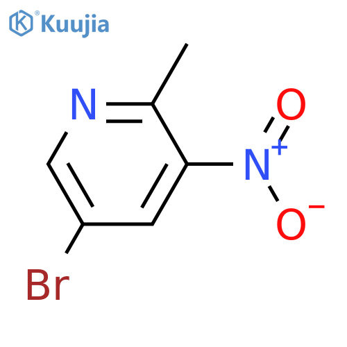 5-bromo-2-methyl-3-nitro-pyridine structure