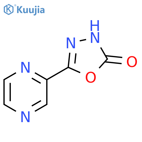 5-Pyrazin-2-yl-1,3,4-oxadiazol-2-ol structure