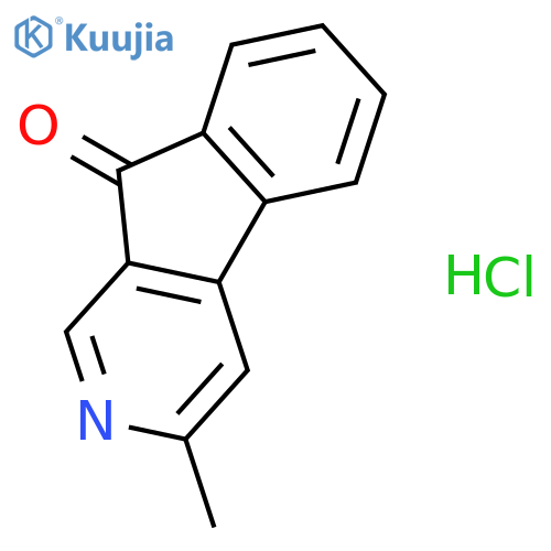 9H-Indeno[2,1-c]pyridin-9-one, 3-methyl-, hydrochloride structure